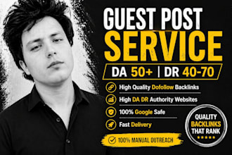 provide dofollow SEO backlinks with high da guest post service
