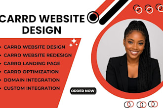 design carrd website, carrd landing page design, design carrd website