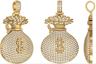 create custom 3d cad jewelry design for 3d printing and rendering design