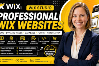 build wix studio website wix cms dynamic pages database forms wix velo harmony