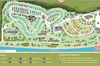 provide professional rv park design, campground maps and resort site plans