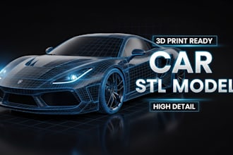 create 3d printable car models stl for collectors and prototypes