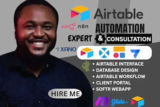 be your airtable expert airtable crm softr webapp appsheet glide xano api n8n