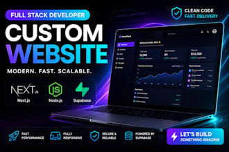 build a custom nextjs web app with supabase backend