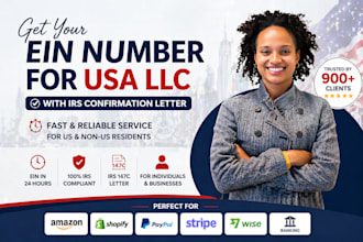 get your ein from irs for llc or sole business  with irs letter, register llc