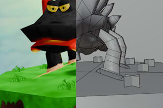 create an n64 stylized character design for you