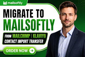 migrate to mailsoftly from mailchimp klaviyo contact import transfer