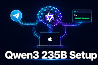 setup qwen3 35b model local llm macbook vps gpu ai agent visionclaw telegram bot