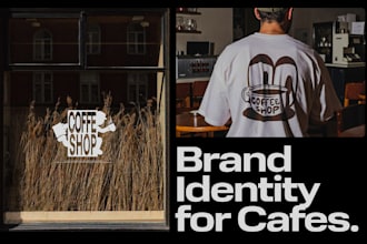 create a complete brand identity for your cafe