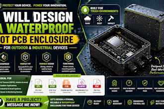 design a waterproof iot pcb enclosure for outdoor and industrial devices