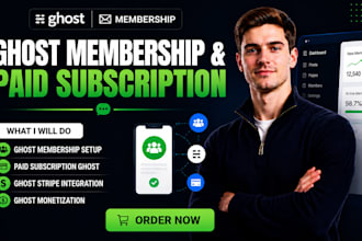 setup ghost membership ghost paid subscription ghost stripe ghost mometization