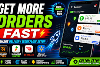 develop amazon bot instacart bot doordash bot and spark driver bot,