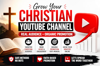 promote your christian youtube channel to real targeted audience