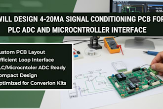 design 4 20ma signal conditioning pcb for plc adc and microcontroller interface
