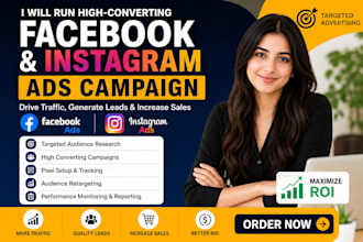 do facebook ads campaign, marketing, and instagram advertising