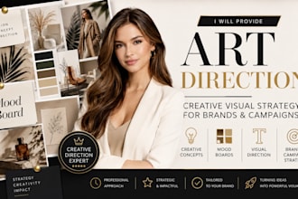 provide creative art direction for your brand, campaign, or visual projec