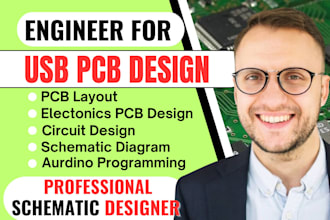 expertly do pcb design schematic pcb layout electronics usb hub circuit design