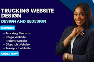 build cargo website, freight website, trucking website, logistic website