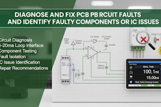 diagnose and fix pcb circuit faults and identify faulty components or ic issues