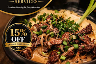design a professional food flyers