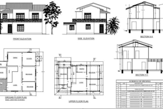 convert pdf, image or sketch drawing to autocad, cad, dwg