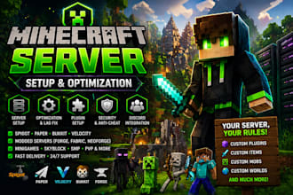 setup minecraft server with plugins and lag fix