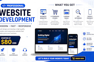 create a modern website