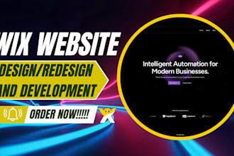 redesign wix website, create wix studio site and optimize wix SEO