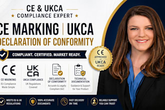 provide ukca, ce marking, doc, declaration of conformity, ce certifications