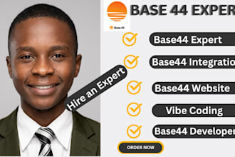build base44 website as a base44 expert developer vibe coding