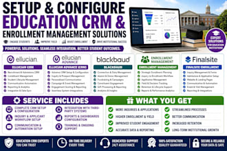 setup ellucian CRM advise blackbaud enrollment management finalsite enrollment