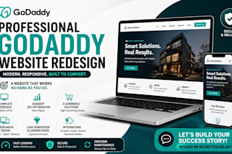 godaddy website design, redesign godaddy website, design godaddy website