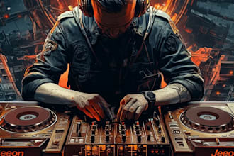 design creative music album cover art or music song artwork