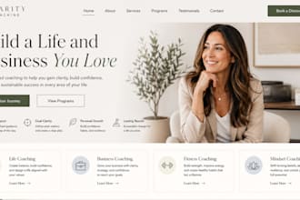 design squarespace coaching website life coach business coach fitness website