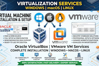 install virtualbox or vmware on your pc,laptop
