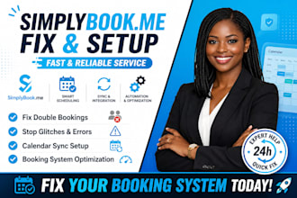 fix and setup simplybookme to stop glitches and double bookings