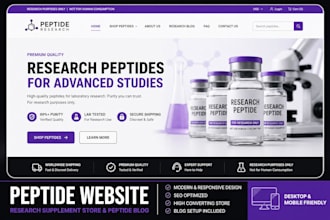 setup peptide website research supplement store peptide website peptide blog