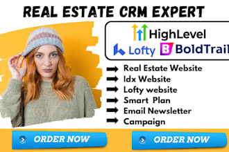 setup gohighlevel real estate mortgage website automaton funnels campaign