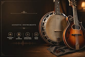 record nashville quality banjo, ukulele, mandolin, guitar, irish fiddle