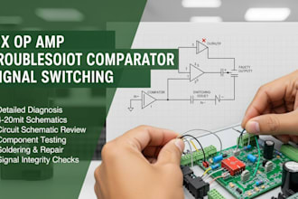 fix op amp not working and troubleshoot comparator or signal switching issues