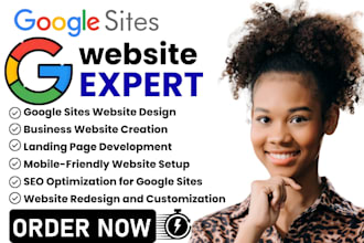 design professional google sites website for your business