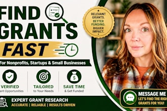research and find grants for nonprofits, startups, and small businesses