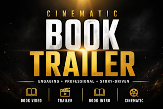 create a cinematic book trailer and book video