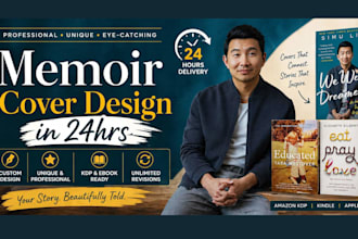 design memoir ebook cover in less than 24 hours
