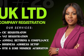 do uk ltd or cic company registration, companies house, utr, vat hmrt ct600 paye