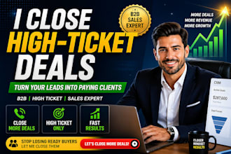 sales development representative sales closer b2b sales person to close deals
