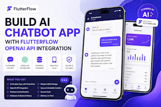 build ai chatbot app with flutterflow openai API integration