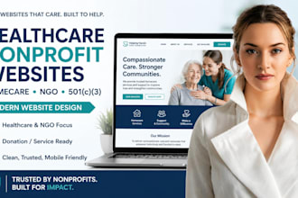 design and build a  wix nonprofit ngo 501c3 homecare charity website