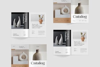 design professional product catalog layout print ready