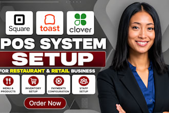 install and customize square, toast, or clover pos system